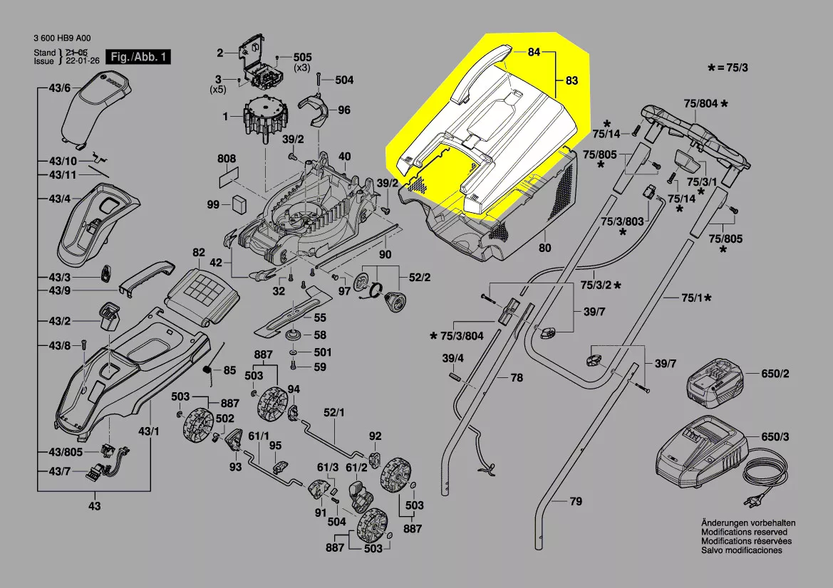 Couvercle bac collecteur réf. 1 600 A01 N2H Bosch